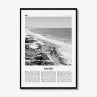 Destin Print Black and White No 1, Destin Wall Art, Destin Poster, Destin Photo, Destin Wall Décor, Florida, USA, United States, America