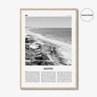 Destin Print Black and White No 1, Destin Wall Art, Destin Poster, Destin Photo, Destin Wall Décor, Florida, USA, United States, America