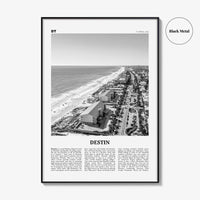 Destin Print Black and White No 2, Destin Wall Art, Destin Poster, Destin Photo, Destin Wall Décor, Florida, USA, United States, America