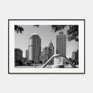 Detroit Landscape B&W Poster