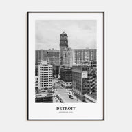 Detroit Portrait B&W No 1 Poster