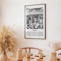 Detroit Print Black and White No 1, Detroit Wall Art, Detroit Poster, Detroit Photo, Detroit Decor, Michigan, USA, United States, America