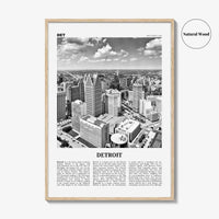 Detroit Print Black and White No 1, Detroit Wall Art, Detroit Poster, Detroit Photo, Detroit Decor, Michigan, USA, United States, America