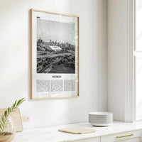 Detroit Print Black and White No 2, Detroit Wall Art, Detroit Poster, Detroit Photo, Detroit Decor, Michigan, USA, United States