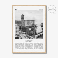 Detroit Print Black and White No 3, Detroit Wall Art, Detroit Poster, Detroit Photo, Detroit Decor, Michigan, USA, United States