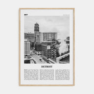 Detroit Travel B&W No 3 Poster