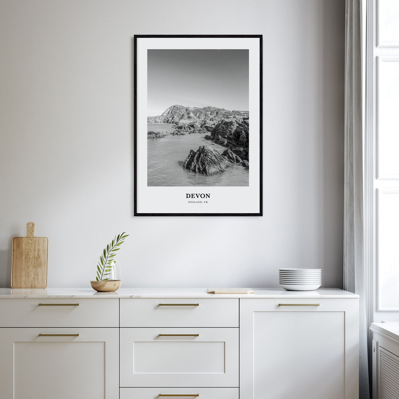 Devon Portrait B&W Poster