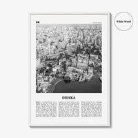 Dhaka Print Black and White, Dhaka Wall Art, Dhaka Poster, Dhaka Photo, Dhaka Wall Décor, Bangladesh, Dacca