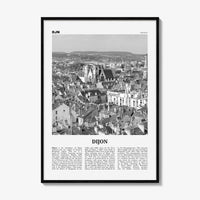 Dijon Print Black and White, Dijon Wall Art, Dijon Poster, Dijon Photo, Dijon Wall Décor, Dijon Map, France