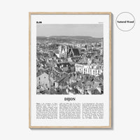 Dijon Print Black and White, Dijon Wall Art, Dijon Poster, Dijon Photo, Dijon Wall Décor, Dijon Map, France