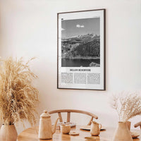 Dillon Reservoir Print Black and White, Dillon Reservoir Wall Art, Dillon Reservoir Poster, Dillon Reservoir Photo, Colorado, USA