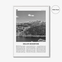 Dillon Reservoir Print Black and White, Dillon Reservoir Wall Art, Dillon Reservoir Poster, Dillon Reservoir Photo, Colorado, USA