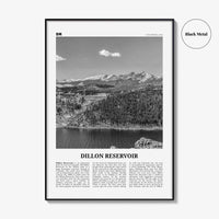 Dillon Reservoir Print Black and White, Dillon Reservoir Wall Art, Dillon Reservoir Poster, Dillon Reservoir Photo, Colorado, USA