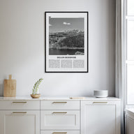 Dillon Reservoir Travel B&W Poster