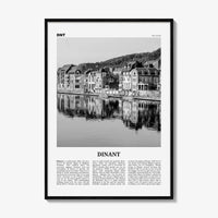 Dinant Print Black and White, Dinant Wall Art, Dinant Poster, Dinant Photo, Dinant Wall Décor, Belgium, Wallonia, Namur, Walloon