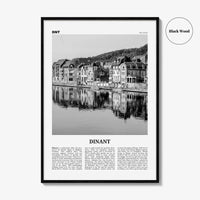 Dinant Print Black and White, Dinant Wall Art, Dinant Poster, Dinant Photo, Dinant Wall Décor, Belgium, Wallonia, Namur, Walloon