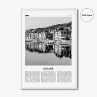 Dinant Print Black and White, Dinant Wall Art, Dinant Poster, Dinant Photo, Dinant Wall Décor, Belgium, Wallonia, Namur, Walloon