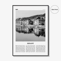 Dinant Print Black and White, Dinant Wall Art, Dinant Poster, Dinant Photo, Dinant Wall Décor, Belgium, Wallonia, Namur, Walloon