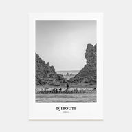Djibouti Portrait B&W Poster
