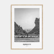 Djibouti Portrait B&W Poster
