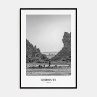 Djibouti Portrait B&W Poster