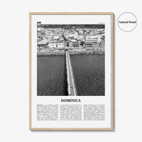 Dominica Print Black and White, Dominica Wall Art, Dominica Poster, Dominica Photo, Dominica Wall Decor, Country Print, Roseau, Caribbean
