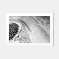 Dominican Republic Landscape B&W Poster