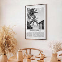 Dominican Republic Print Black and White No 1, Dominican Wall Art, Dominican Poster, Dominicana, Dominica, Santo Domingo, Caribbean