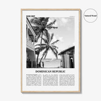 Dominican Republic Print Black and White No 1, Dominican Wall Art, Dominican Poster, Dominicana, Dominica, Santo Domingo, Caribbean