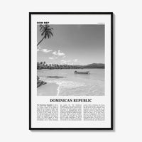 Dominican Republic Print Black and White No 2, Dominican Wall Art, Dominican Poster, Dominicana, Dominica, Santo Domingo, Caribbean