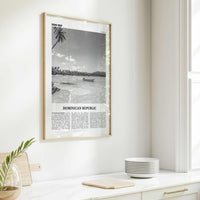 Dominican Republic Print Black and White No 2, Dominican Wall Art, Dominican Poster, Dominicana, Dominica, Santo Domingo, Caribbean