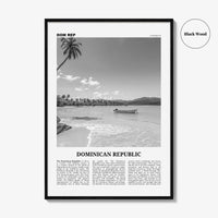 Dominican Republic Print Black and White No 2, Dominican Wall Art, Dominican Poster, Dominicana, Dominica, Santo Domingo, Caribbean