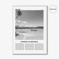 Dominican Republic Print Black and White No 2, Dominican Wall Art, Dominican Poster, Dominicana, Dominica, Santo Domingo, Caribbean