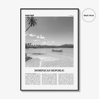 Dominican Republic Print Black and White No 2, Dominican Wall Art, Dominican Poster, Dominicana, Dominica, Santo Domingo, Caribbean