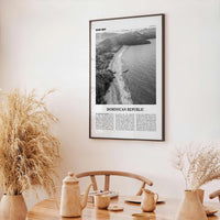 Dominican Republic Print Black and White No 3, Dominican Wall Art, Dominican Poster, Dominicana, Dominica, Santo Domingo, Caribbean
