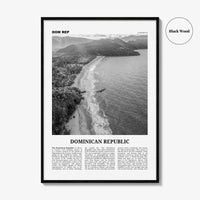 Dominican Republic Print Black and White No 3, Dominican Wall Art, Dominican Poster, Dominicana, Dominica, Santo Domingo, Caribbean