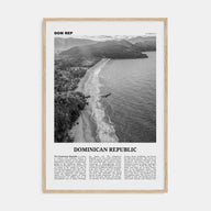 Dominican Republic Travel B&W No 3 Poster