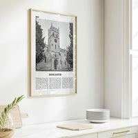 Doncaster Print Black and White, Doncaster Wall Art, Doncaster Poster, Doncaster Photo, Doncaster Wall Décor, Doncaster Map, England