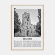 Doncaster Travel B&W Poster