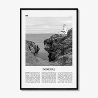 Donegal Print Black and White, Donegal Wall Art, Donegal Poster, Donegal Photo, Donegal Wall Décor, Donegal Map, Ireland