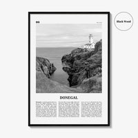 Donegal Print Black and White, Donegal Wall Art, Donegal Poster, Donegal Photo, Donegal Wall Décor, Donegal Map, Ireland