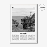 Donegal Print Black and White, Donegal Wall Art, Donegal Poster, Donegal Photo, Donegal Wall Décor, Donegal Map, Ireland