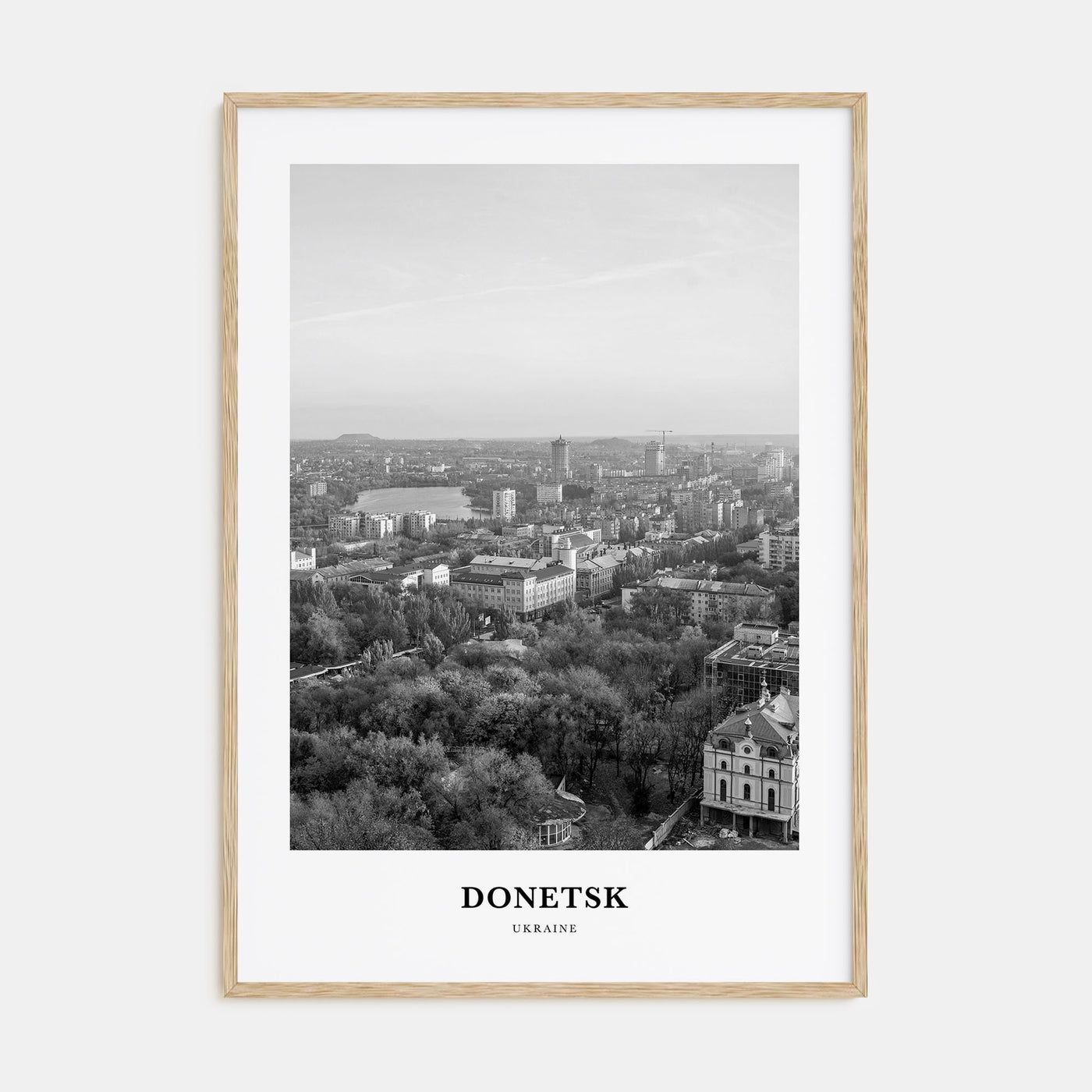 Donetsk Portrait B&W Poster