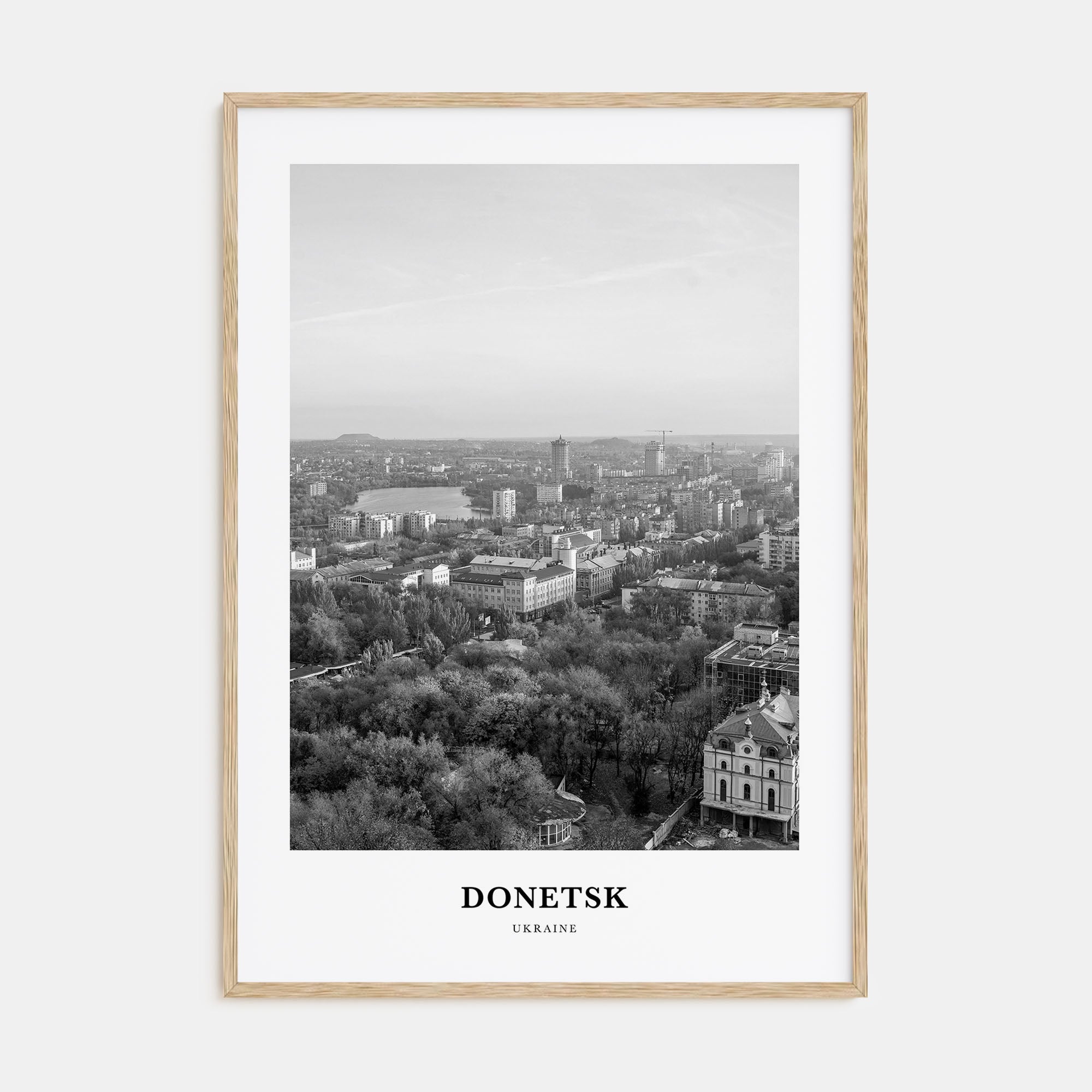 Donetsk Portrait B&W Poster