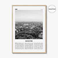 Donetsk Print Black and White, Donetsk Wall Art, Donetsk Poster, Donetsk Photo, Donetsk Wall Décor, Donetsk Map, Ukraine