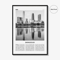 Dongguan Print Black and White, Dongguan Wall Art, Dongguan Poster, Dongguan Photo, Dongguan Wall Décor, Dongguan Map, China