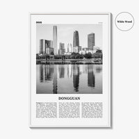 Dongguan Print Black and White, Dongguan Wall Art, Dongguan Poster, Dongguan Photo, Dongguan Wall Décor, Dongguan Map, China