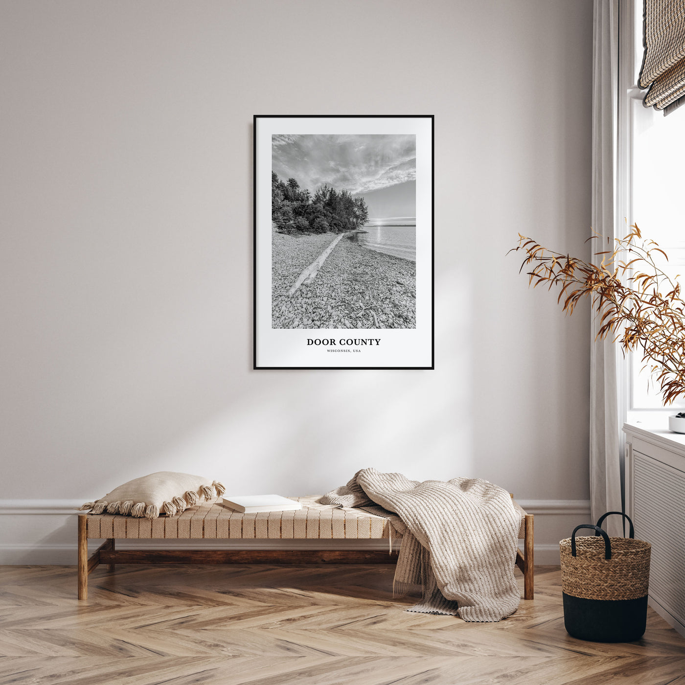 Door County Portrait B&W Poster
