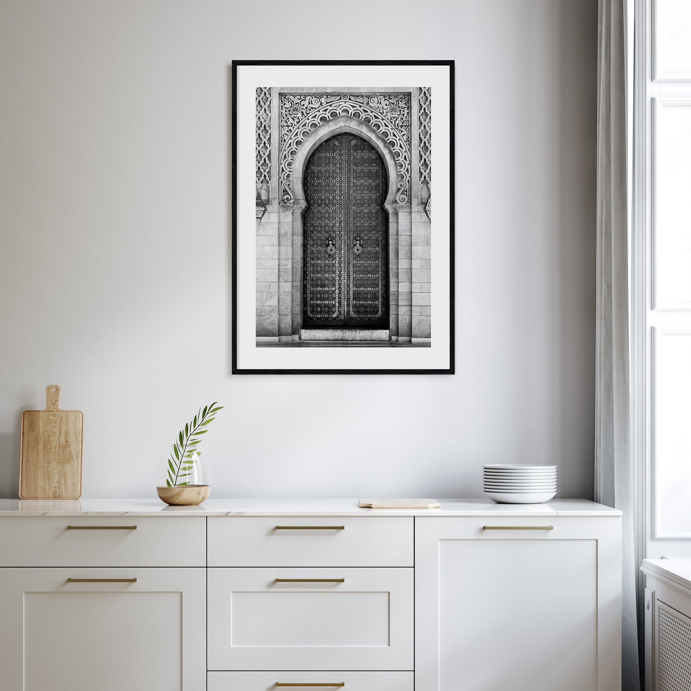 Door Photo B&W Poster