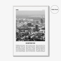 Dortmund Print Black and White, Dortmund Wall Art, Dortmund Poster, Dortmund Photo, Dortmund Wall Decor, Düörpm Germany, Deutschland, Europe